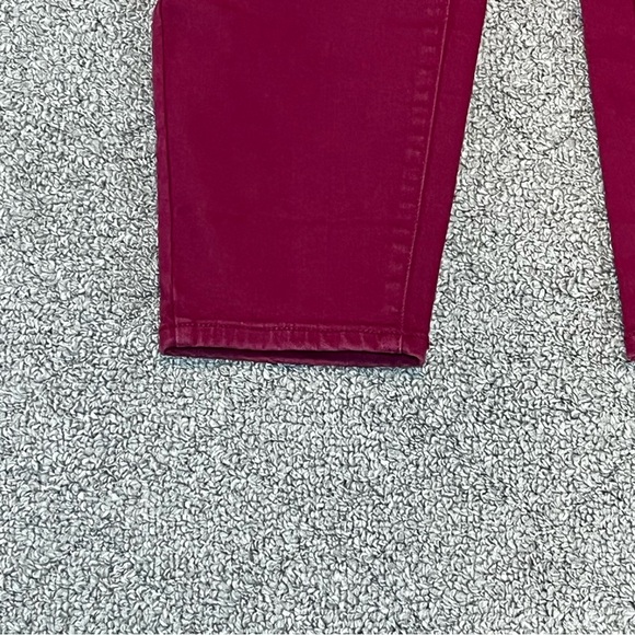 Talbots Jegging Curvy Jeans Womens Size 6 Burgundy Mid Rise Ankle - Picture 6 of 10